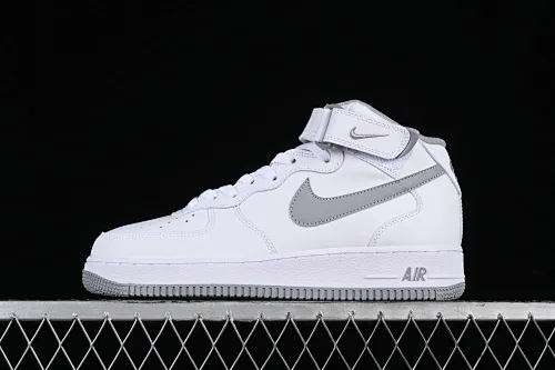 All categories Nk Air Force 1 Air Force series Nk Air Force 1 Mid Air Force mid-top Nk Air Force 1'07 Mid white gray Air Force One mid-top casual sneakers DV0806-100